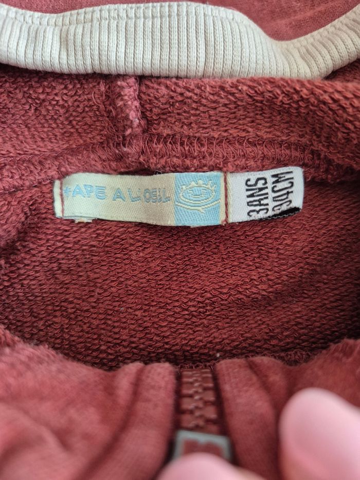 Lot de 3 vestes sweat  zippées 3 ans - photo numéro 5