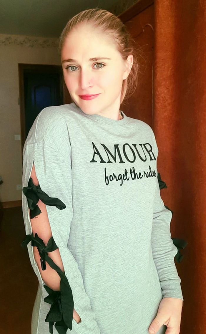 Robe primark grise nœuds 36 - photo numéro 4