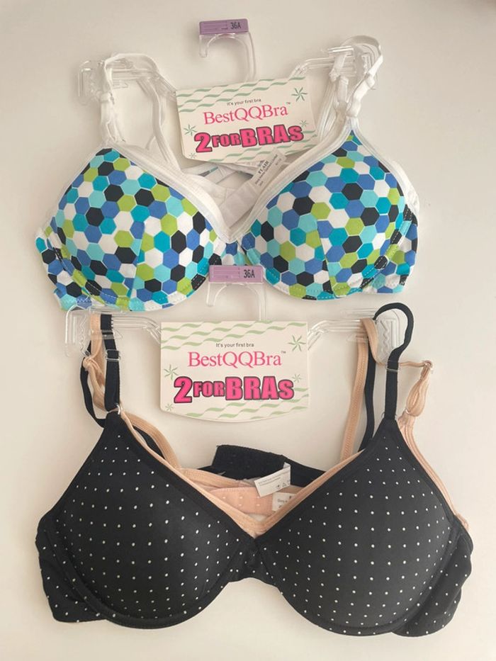 Lot de 4 soutiens-gorge adolescente 75/80 A