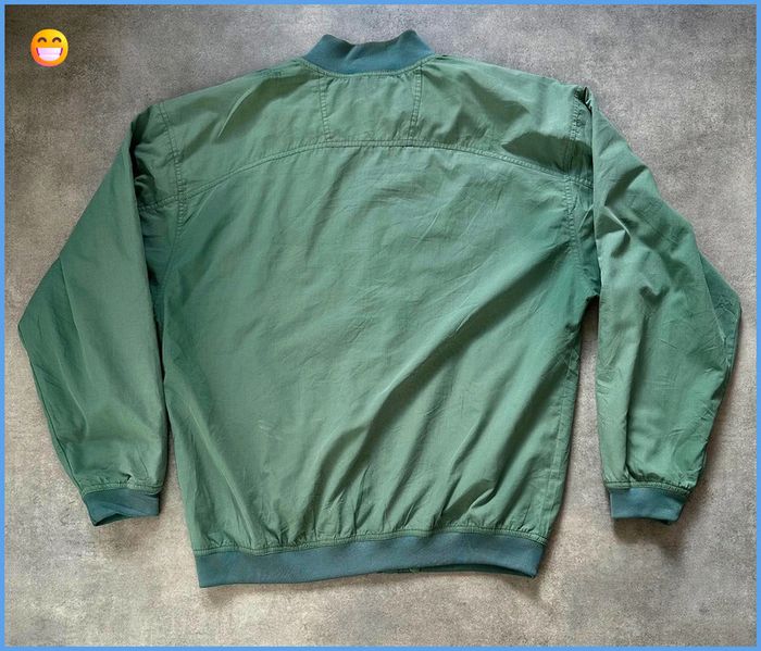 Veste Bomber Adidas Vintage Vert Olive Taille L - photo numéro 3
