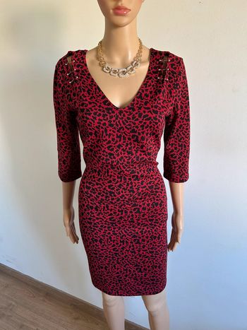 Robe léopard rouge et noire Jus d’Orange taille 4 excellent état
