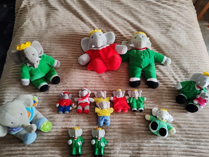 Lot peluche Babar - photo numéro 2