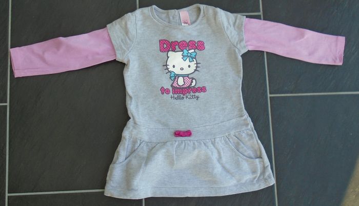 Robe tunique "Hello Kitty" fille 2 ans