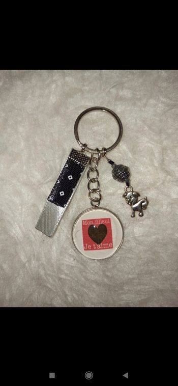 Porte clé filleul " Mon filleul je t'aime "