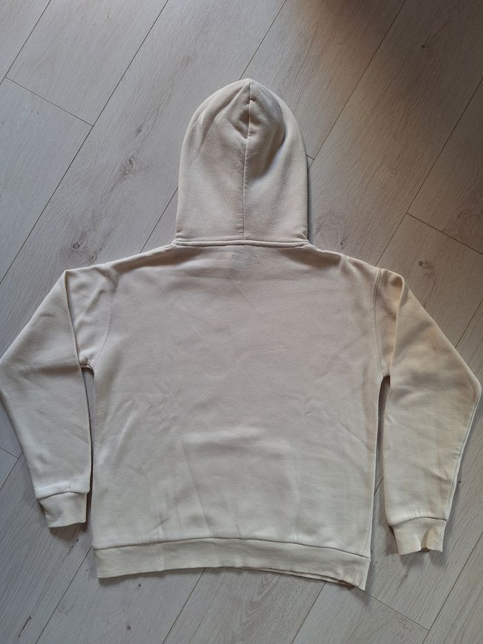 Sweat à capuche blanc/crème La Halle - photo numéro 4