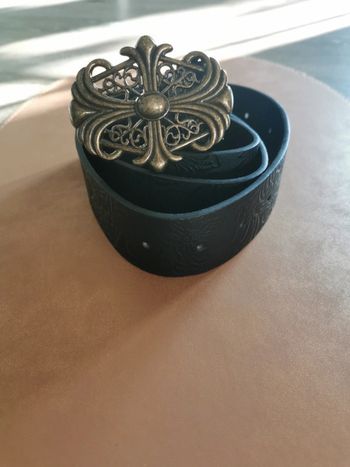 Ceinture style croix templiers dorée