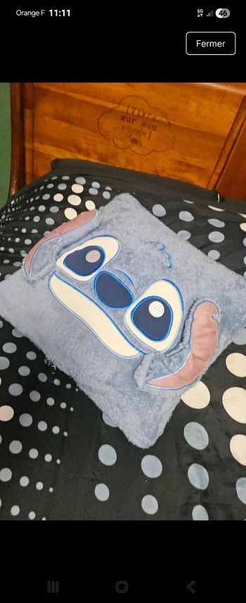 Coussin couverture stitch