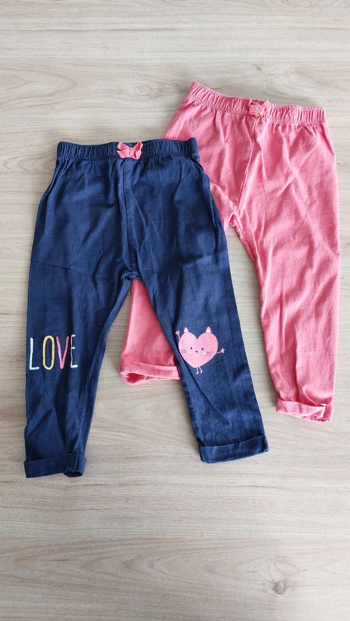 2 leggings in extenso 86cm