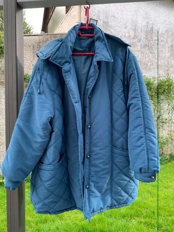 PARKA BLEU BONHEUR  Bleue. NEUVE.