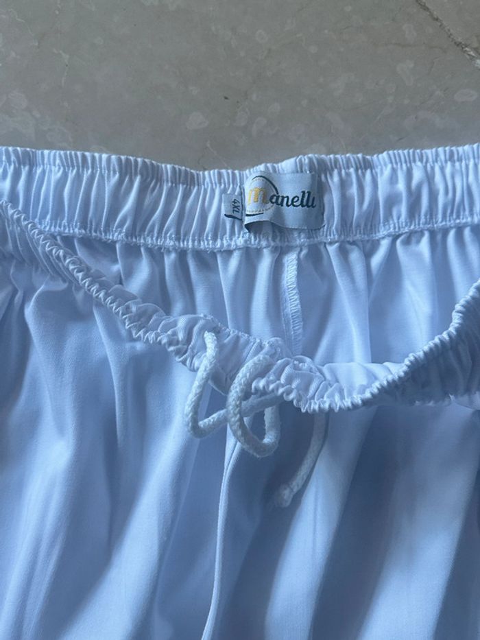 Manelli Pantalon blanc pour esthéticienne - photo numéro 2