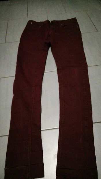 Pantalon Jennifer 34 bordeaux