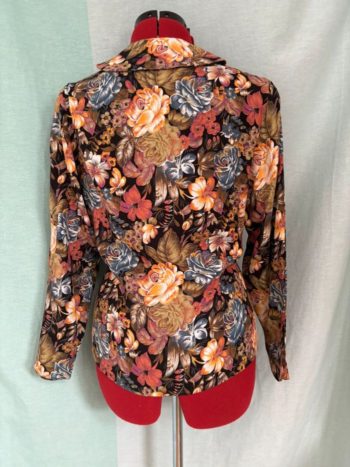 Chemise vintage Cacharel imprimé floral - photo numéro 4