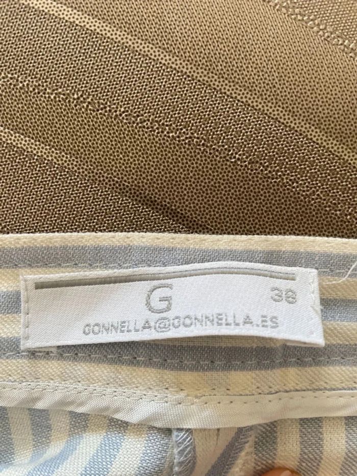 Superbe pantalon brodé et rayures - photo numéro 6