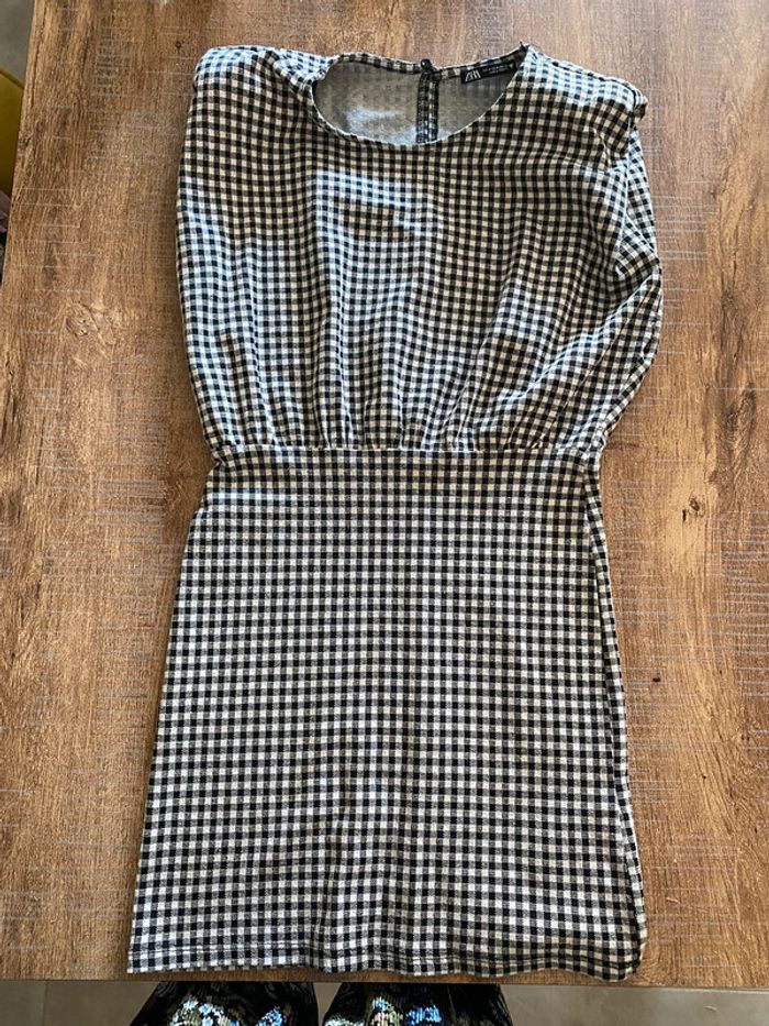 Robe à carreaux Zara - Taille 38 - Style rétro chic