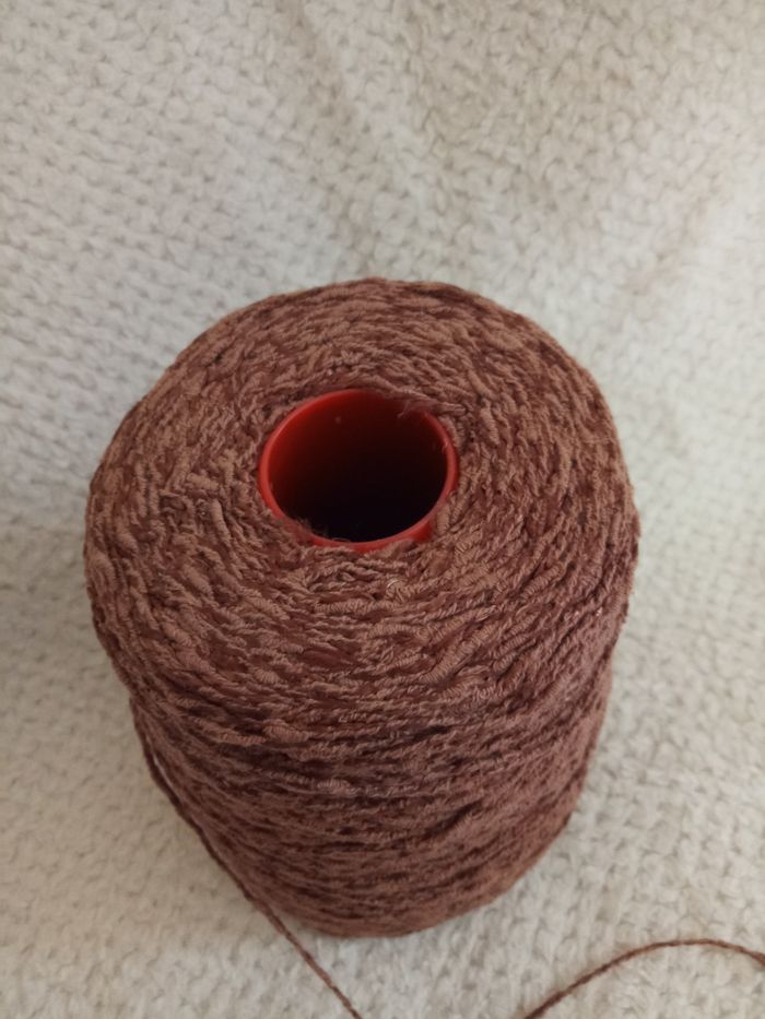 1 Bobine de Fil à Tricoter Fantaisie Marron (600g) - photo numéro 2