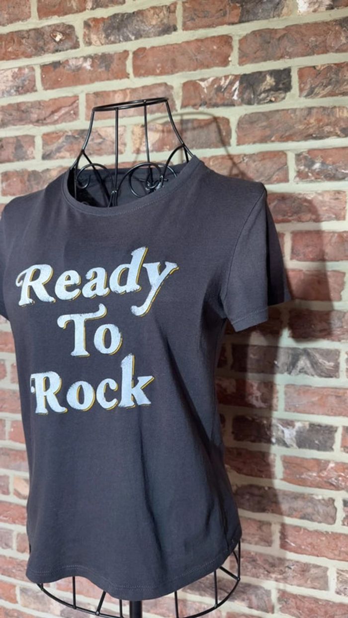 T-shirt gris Ready To Rock Kiabi XS / 14 ans - photo numéro 4