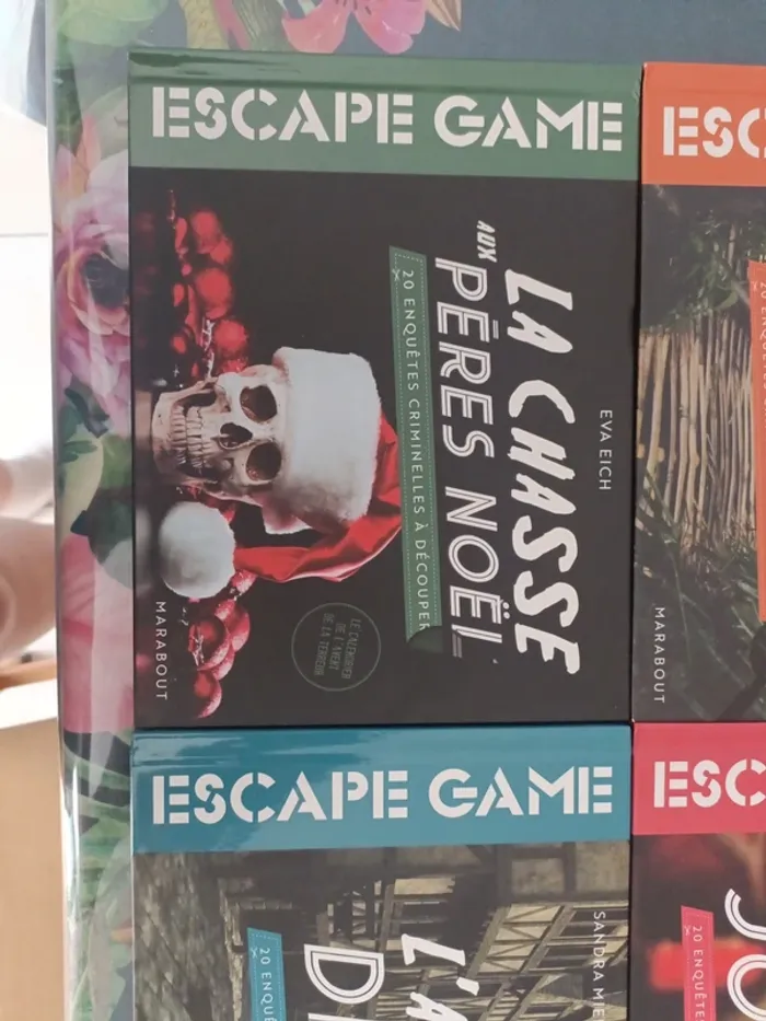 4 livres escape game a découper l ile sombre  jouets diable pères noel - photo numéro 5