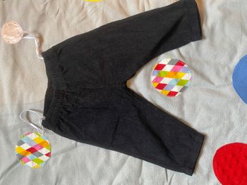 Pantalon jogging velours noir