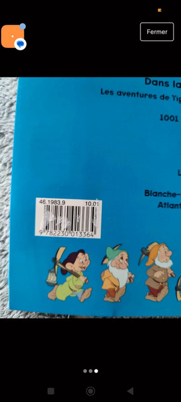 Livre ciné 3d blanche neige et les 7 nains Disney - photo numéro 3