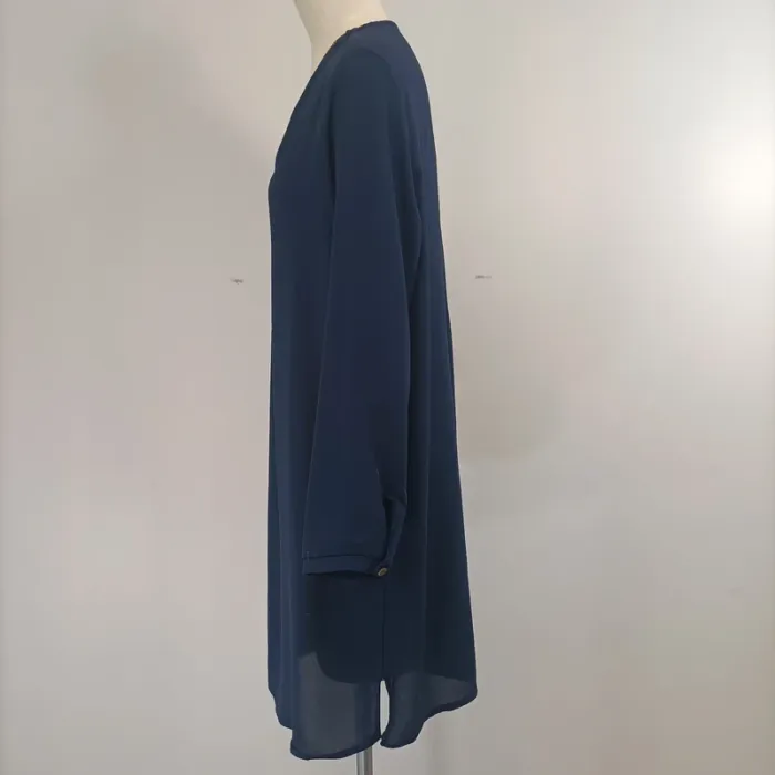 Robe courte/ tunique longue Bleu marine (A992) - photo numéro 4