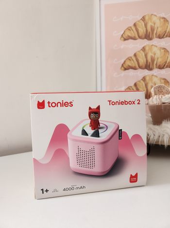 Coffret boite à Histoires et conteuse musicale tonies Toniebox 2 rose pastel