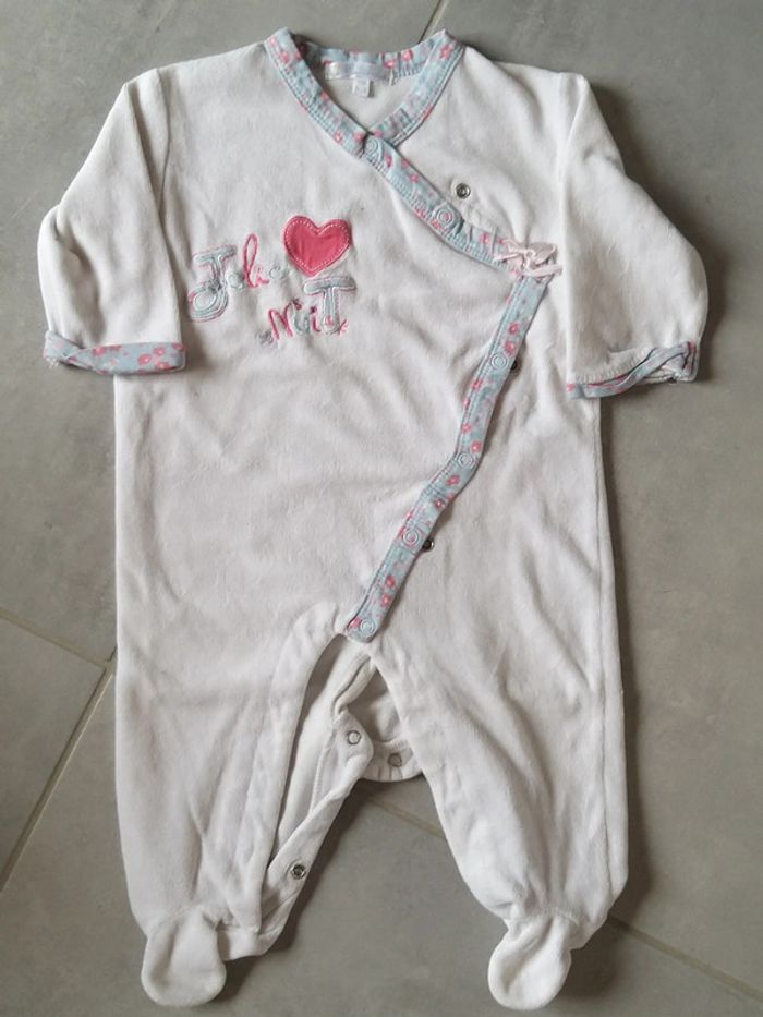 Pyjama velours en 12 mois