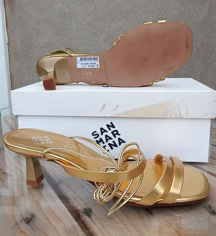 Chaussures San Marina Femme, escarpins Felixia cuir, taille 38. Neuves. - photo numéro 4