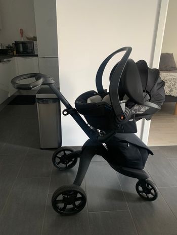 Ensemble Poussette Stokke® Xplory® X + Siège-auto coque + sac à langer