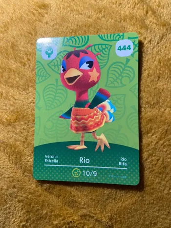 carte amiibo animal crossing rio