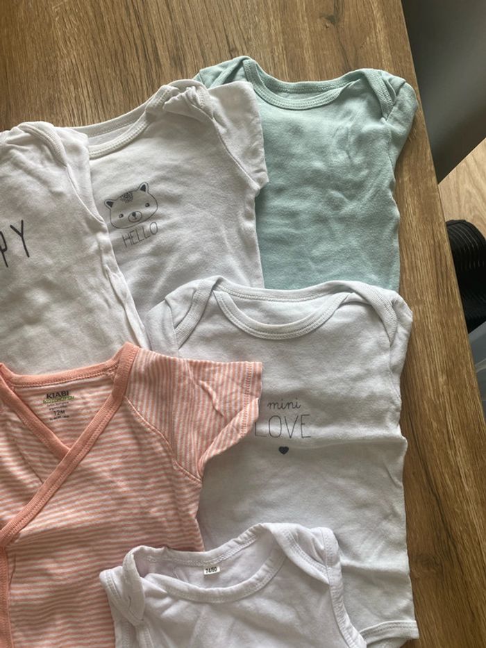 Lot de 6 bodies taille 12 mois - photo numéro 3
