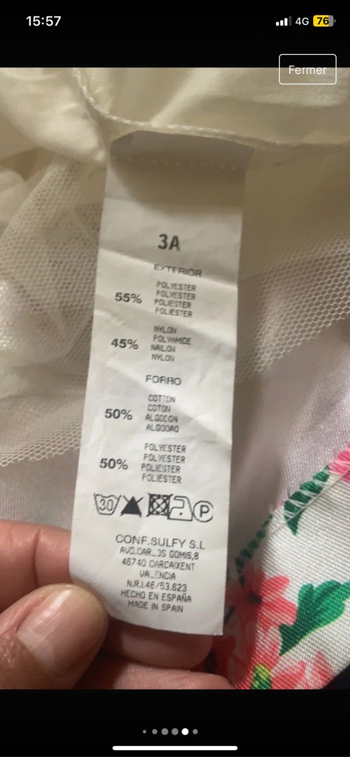 Très jolie robe à fleurs - photo numéro 9