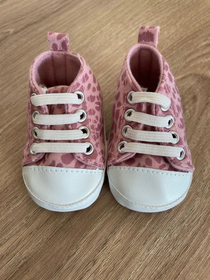 Chaussures souples léopard 🐆 rose - photo numéro 2