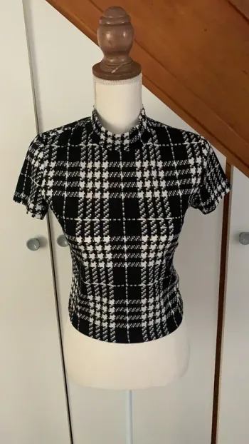 Tee shirt à carreaux