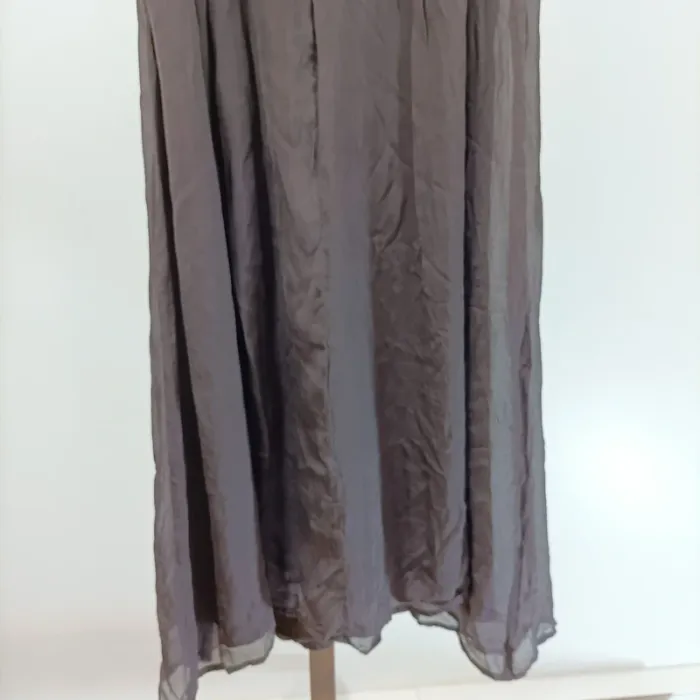 Robe 1.2.3 Paris marron bustier plissé à larges bretelles - Taille 40 A1228 - photo numéro 7
