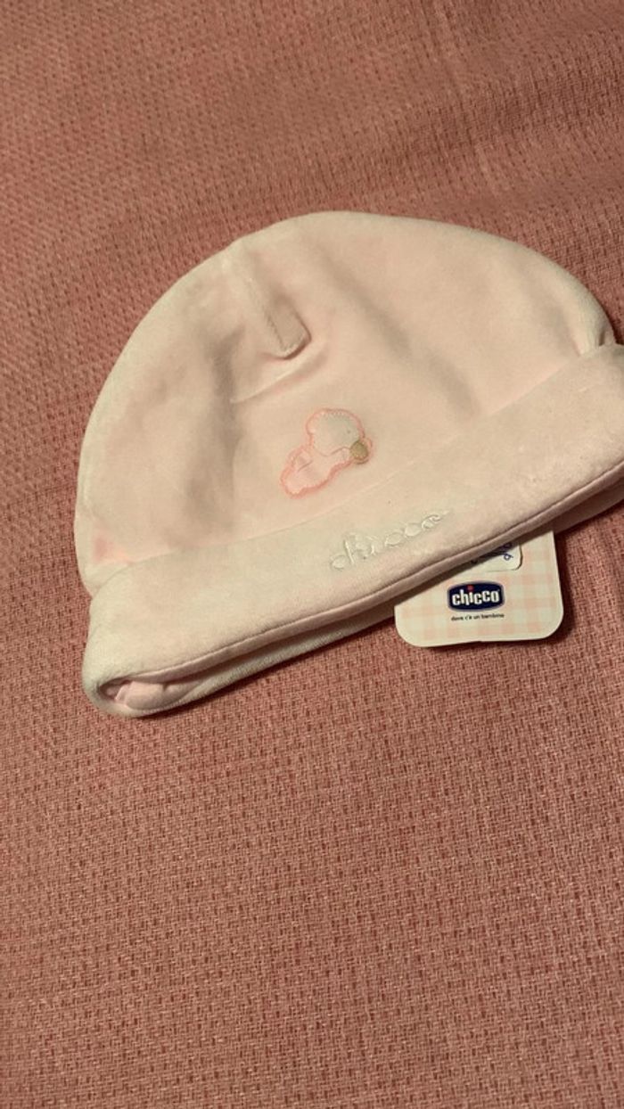 Bonnet rose bébé