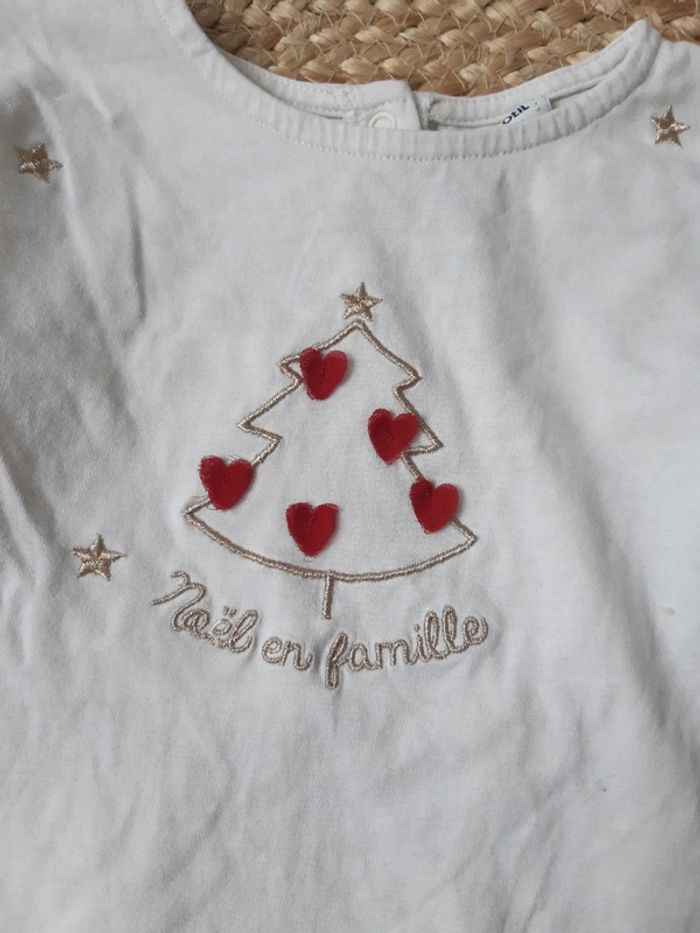 Blouse manches longues Noël TAO 36 mois - photo numéro 3