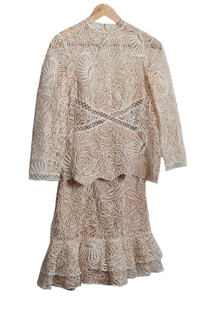 Ensemble unique upcyclé à partir d’une robe Margaux Tardits T.36
