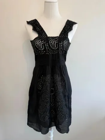 Magnifique robe The Kooples noire broderie anglaise taille M