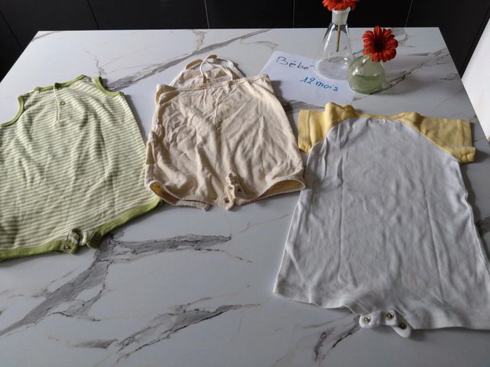Lot de 3 combinaisons bébé fille de 12 mois Tex - photo numéro 6