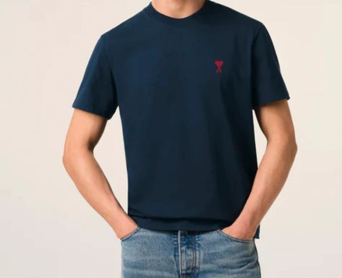 T-shirt bleu imprimé tendance - photo numéro 2