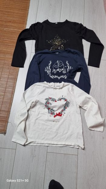 Lot 3 tee shirt manches longues