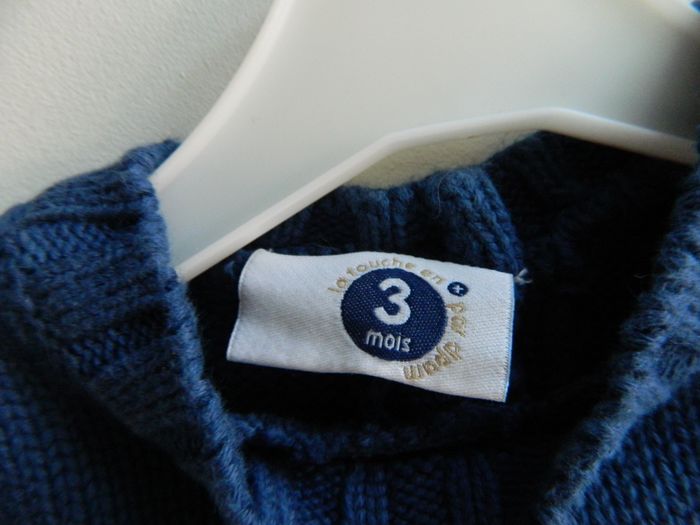 Pull sans manches T 3 mois "DPAM" - photo numéro 2