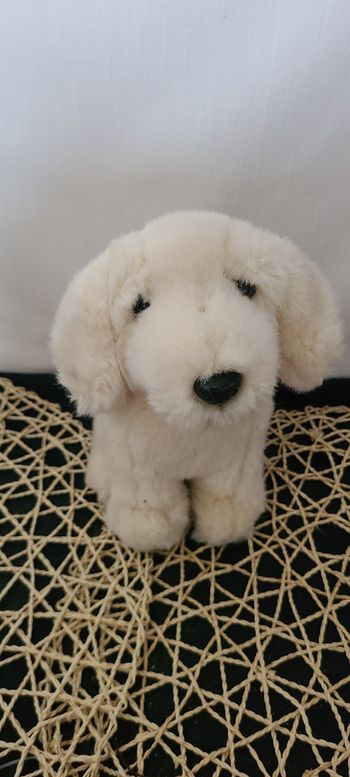 Peluche chien beige JACADI