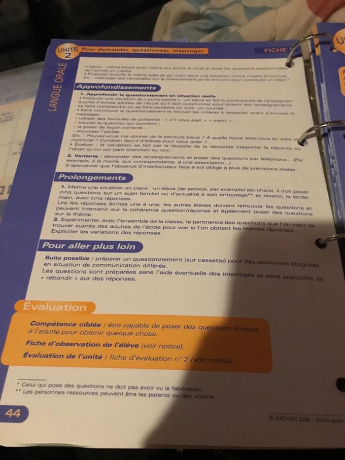 Actilangage GS CP pour construire l’oral et l’écrit Nathan - photo numéro 18