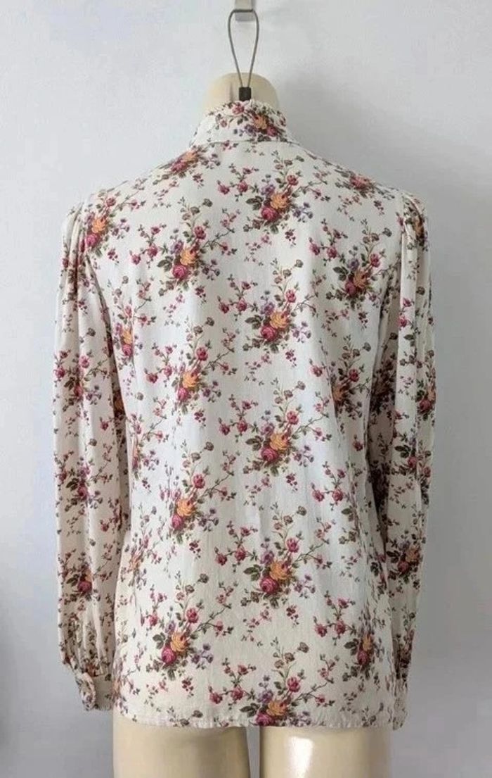 Chemisier fleuri 100% coton - British House - taille 38 - photo numéro 3