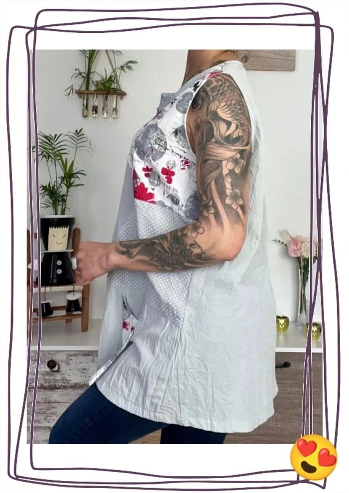 Blouse sans manches taille 50/52 - vetistyle - photo numéro 3