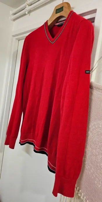 Pull Col V Coton Saint James Taille S