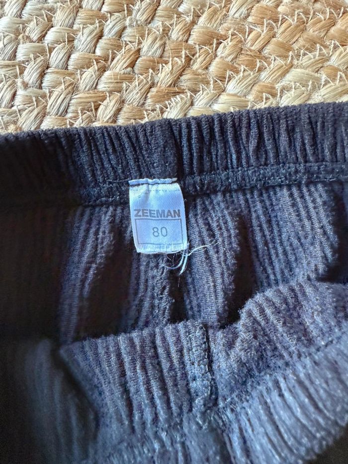 Pantalon velours noir - taille 12 mois - photo numéro 2