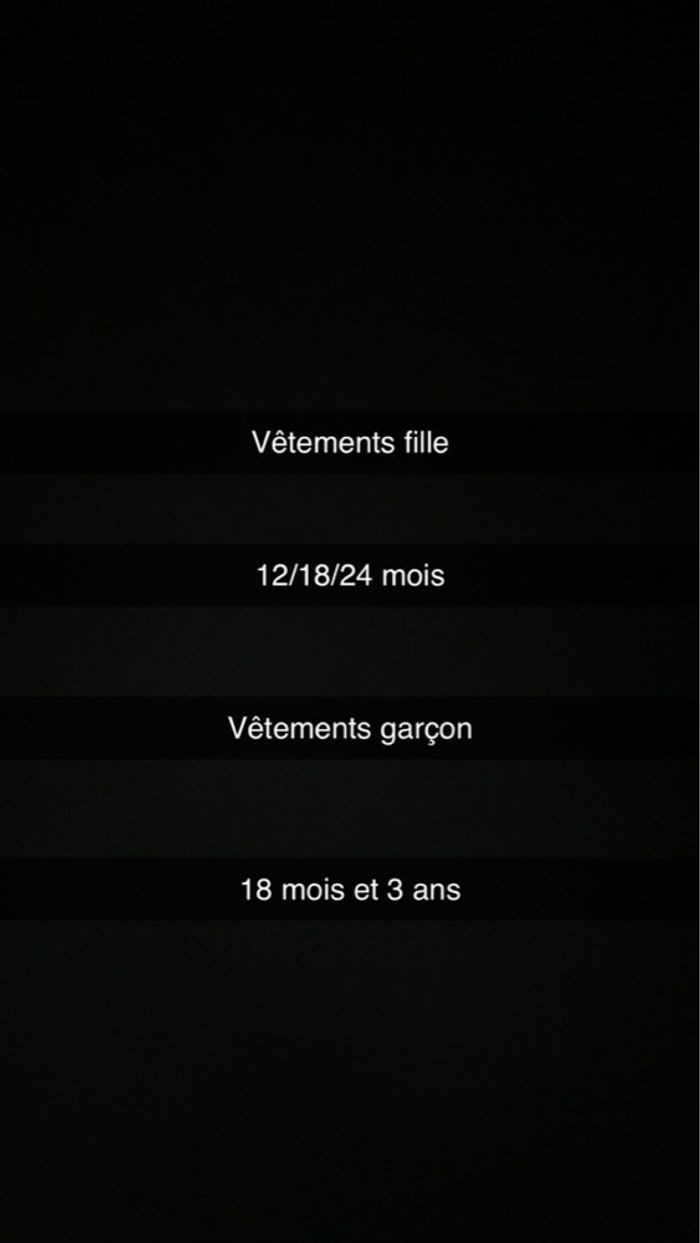 Vêtements fille et garçon