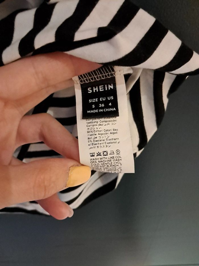 Robe grossesse shein à rayures - photo numéro 2